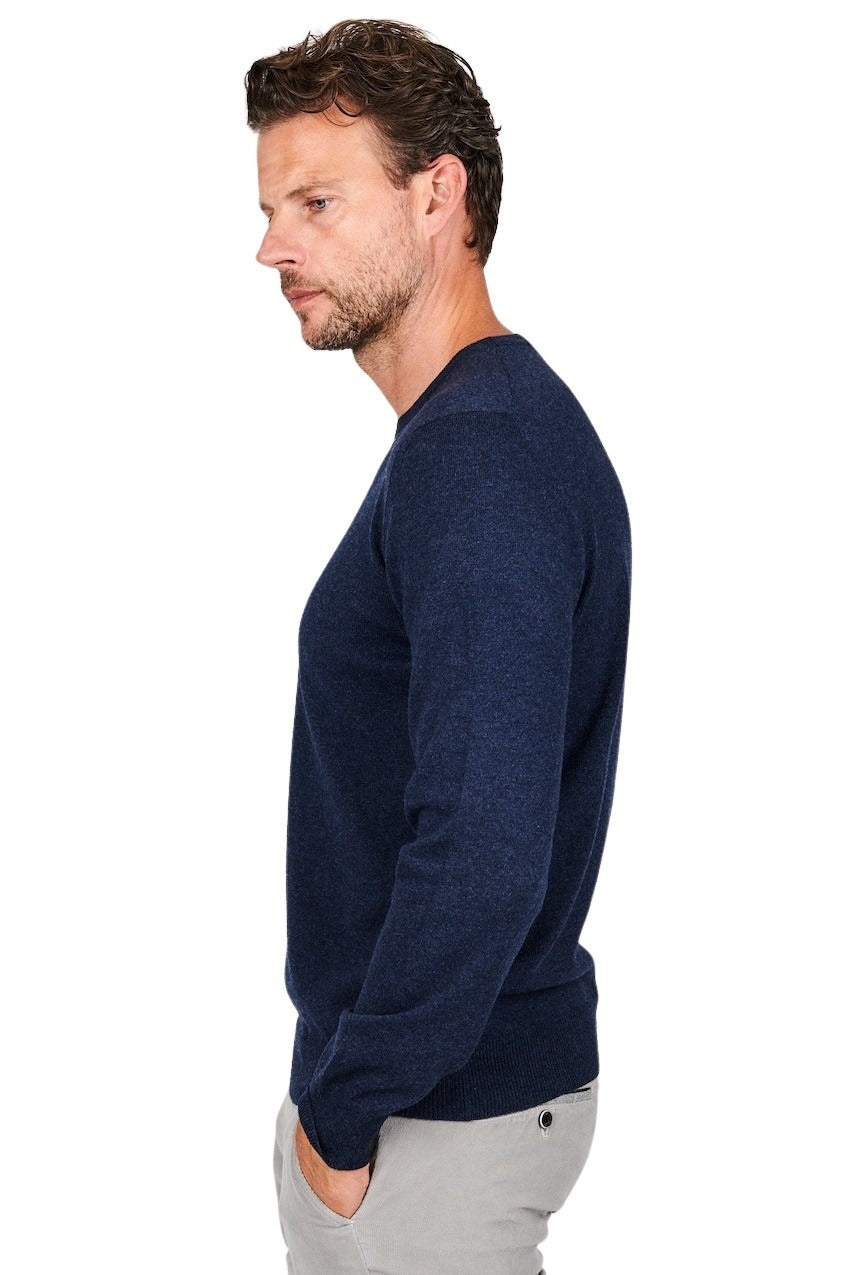 Gran Sasso Men pull trui ronde hals heren blauw