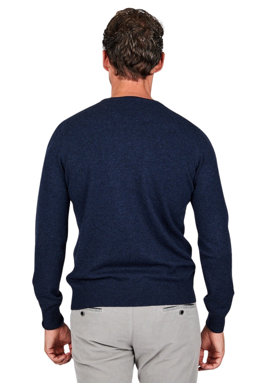 Gran Sasso Men pull trui ronde hals heren blauw