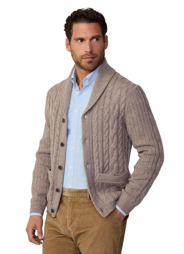 Hackett London gilet heren taupe