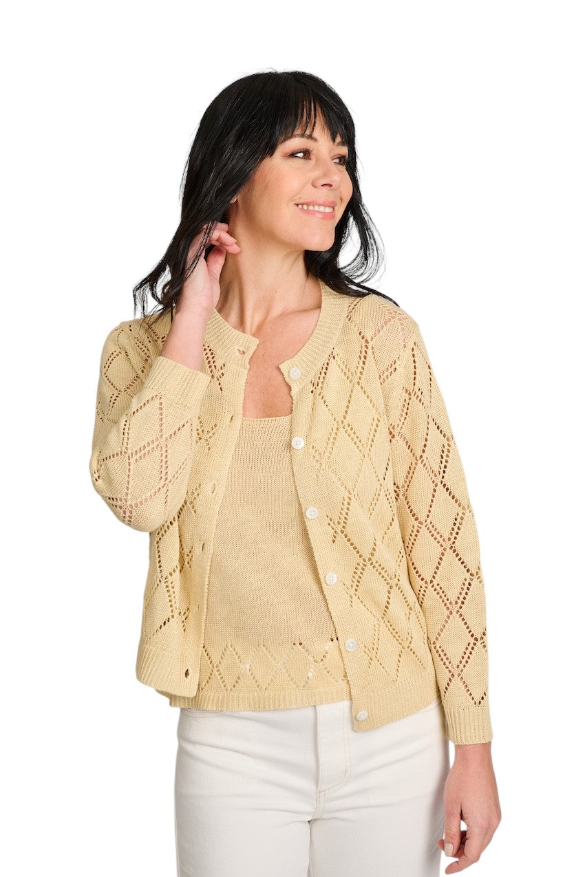 Hemisphere gilet dames geel 261X832-12 254