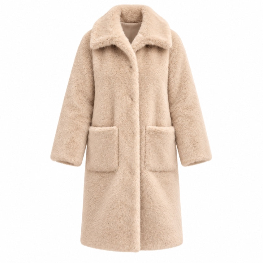 Hemisphere mantel jas dames beige Cim 262CIM-34 Y703
