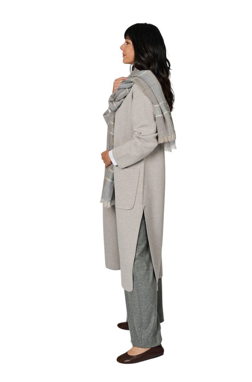 Hemisphere mantel jas dames grijs 2525714-4 9046