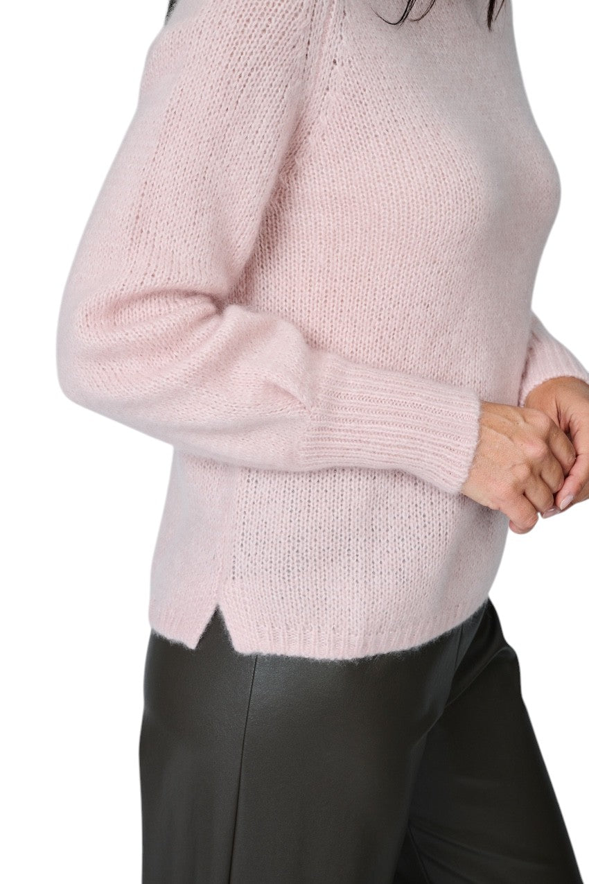 Hemisphere pull à col roulé femme couleur poudre 2622030-17 4406
