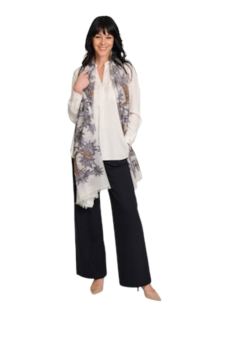 Hemisphere bluse lange ærmer dame hvid