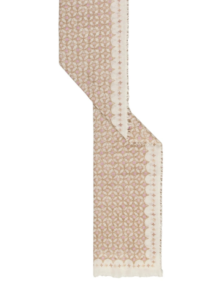 Hemisphere sjaal dames roze Olke ornament print OLKE-F 261A