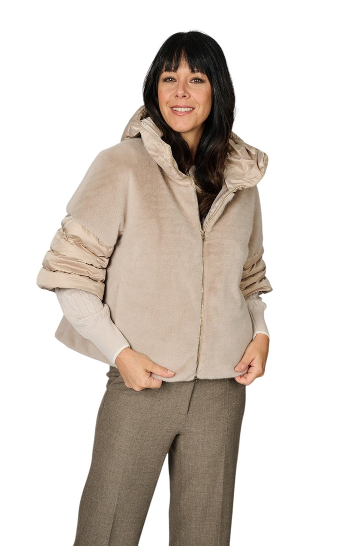 Herno Women mantel jas dames taupe PI002132D 12170Z 1985