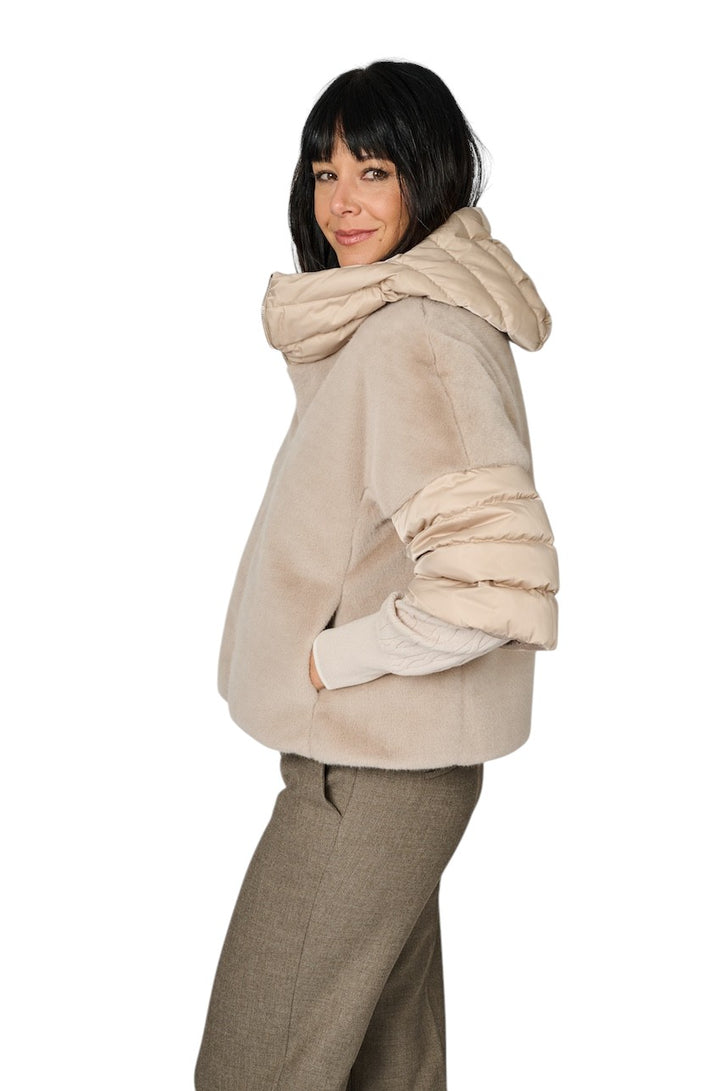 Herno Women mantel jas dames taupe PI002132D 12170Z 1985