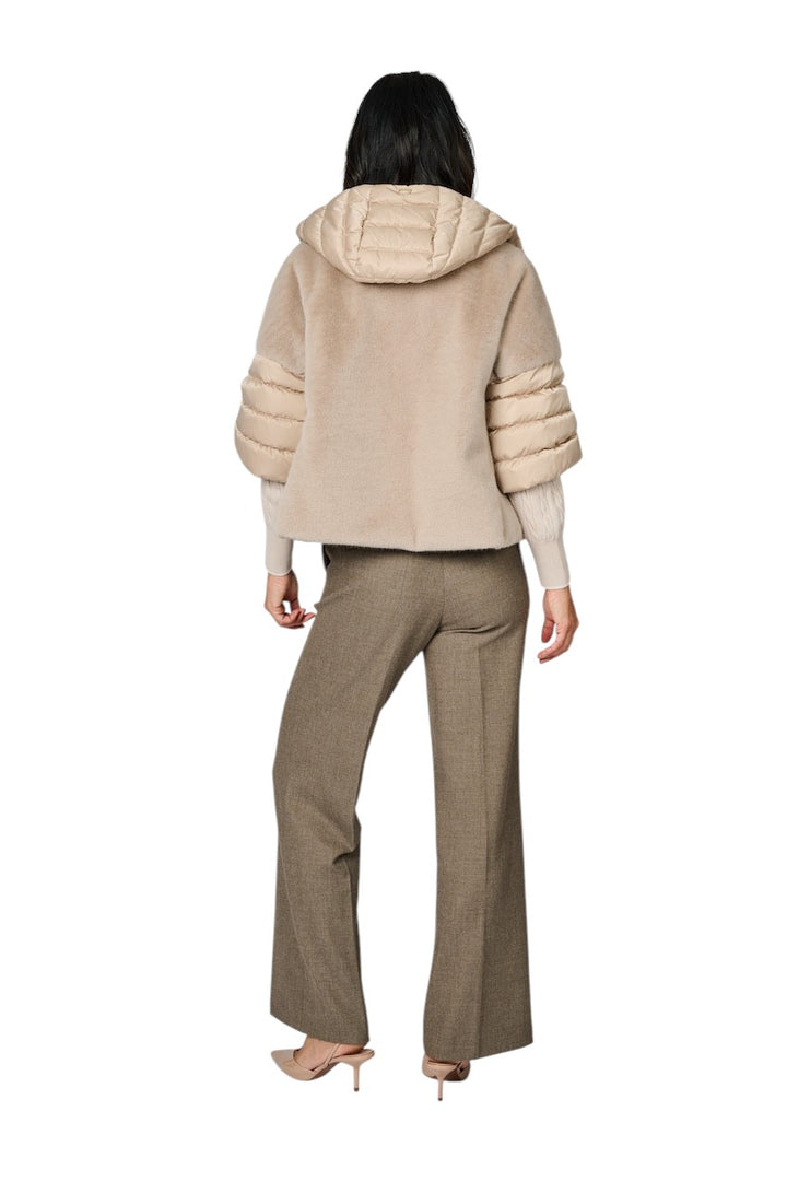 Herno Women mantel jas dames taupe PI002132D 12170Z 1985