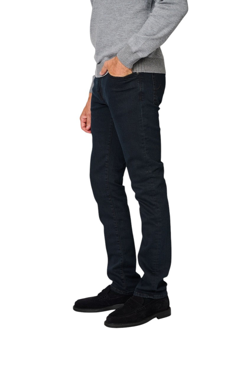 Jacob Cohen Men jeans heren donker blauwSlim Fit with zipper Bard JUM_QE009 030 S3623 100D