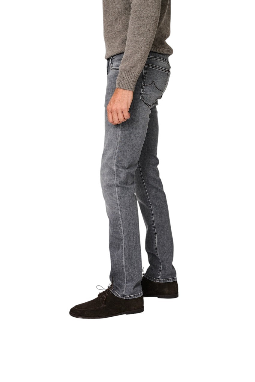 Jacob Cohen Men jeans heren zwart slim fit with zipper Bard JUM_QE009 030 S4286 600D