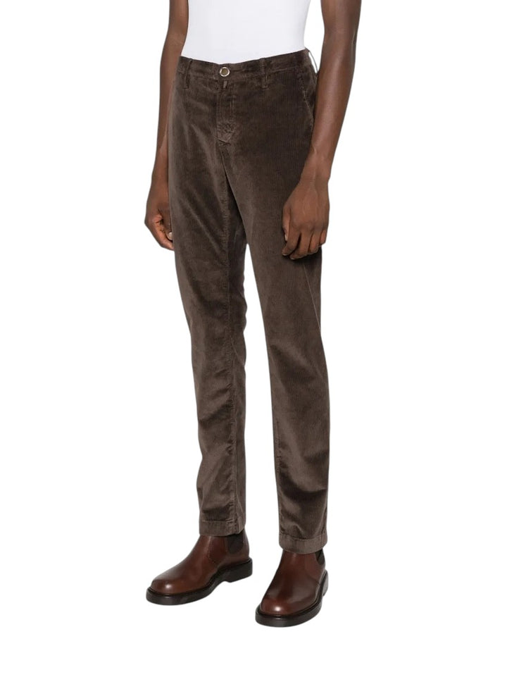 Jacob Cohen Men sporty pants men's brown SLIM FIT BOBBY