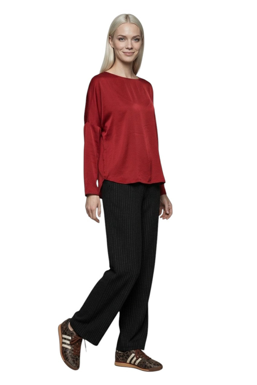 Jeff blouse dames donker rood Rosie