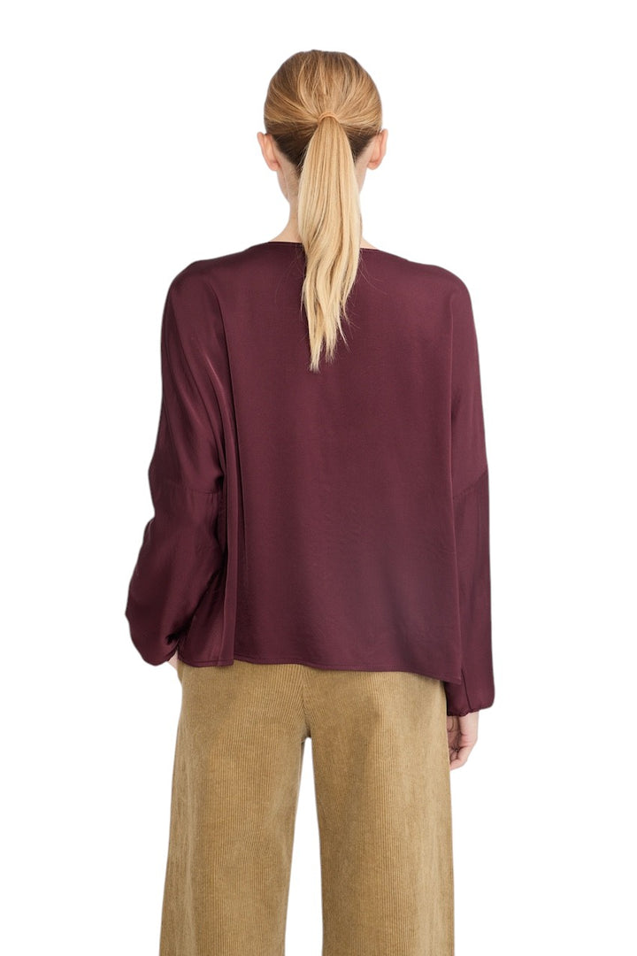 Jeff blouse lange mouwen dames bordeaux ROSIE 28.