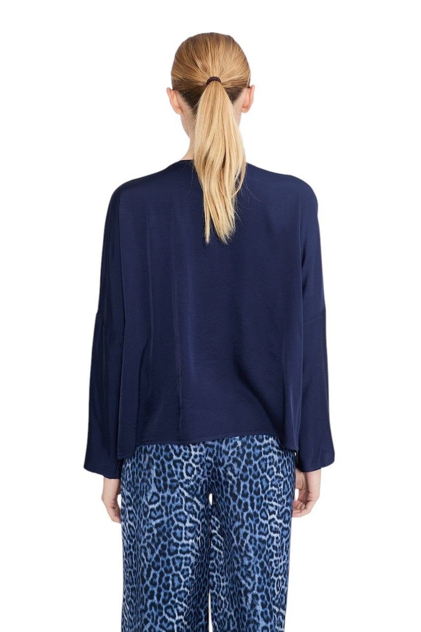 Jeff blouse lange mouwen dames marine ROSIE 58