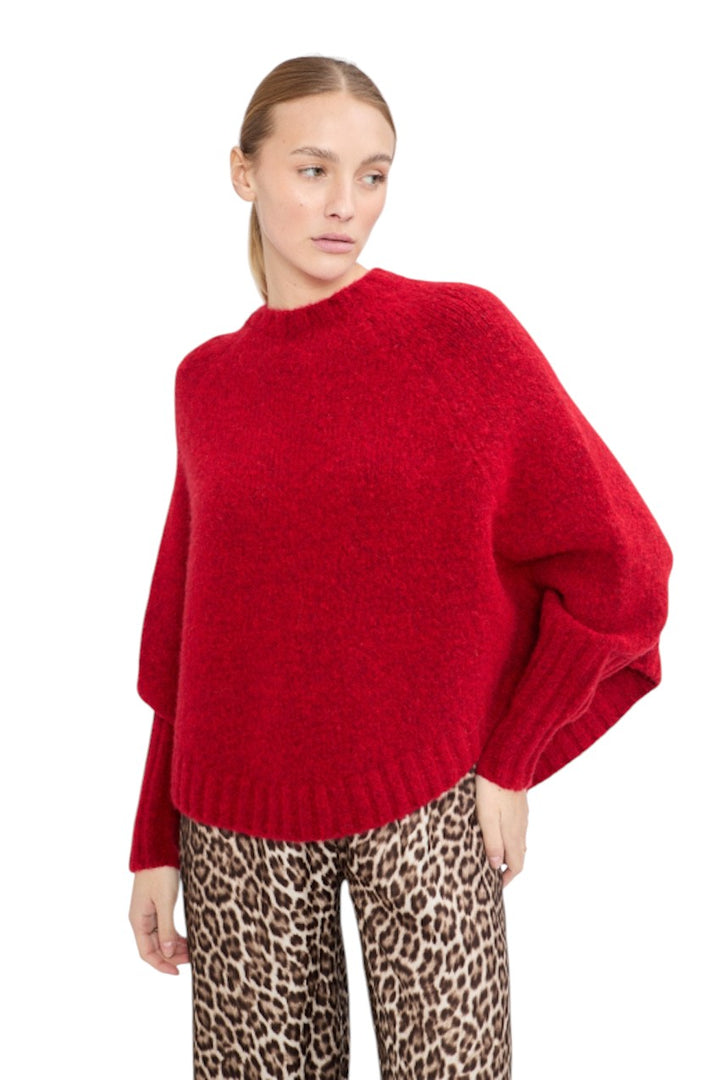Jeff poncho dames rood TERRY 25