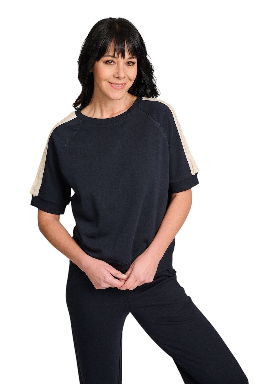 Margittes t-shirt dame navy