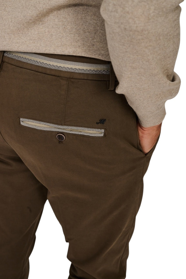 Mason'S Hommes pantalon de sport pour homme marron Torino Elegance