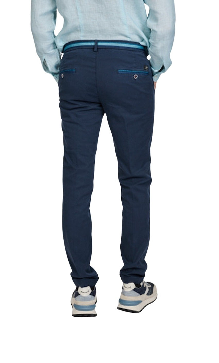 Mason'S Men sportieve broek heren donker blauw Torino summer 9PN2R2863N2MBE098006