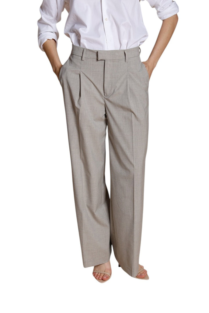 Mason'S Women broek dames beige New York wide 4PNT5W190 MTE181 058
