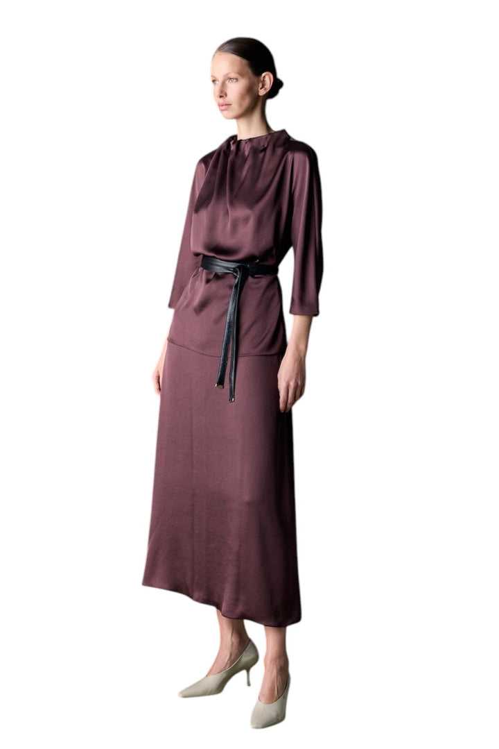Natan Collection blouse dames aubergine FEROLA-JTBT02 210