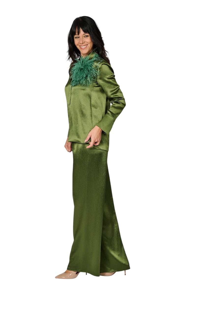 Natan Collection broek dames groen DUSTY-NQFAT01 219
