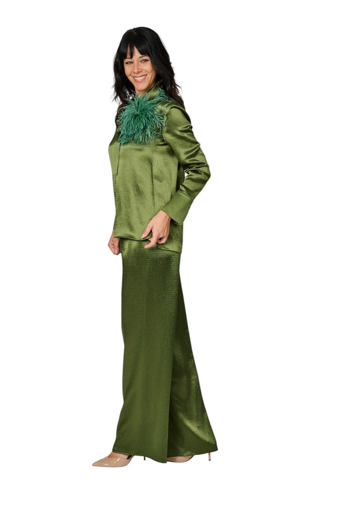 Natan Collection broek dames groen DUSTY-NQFAT01 219