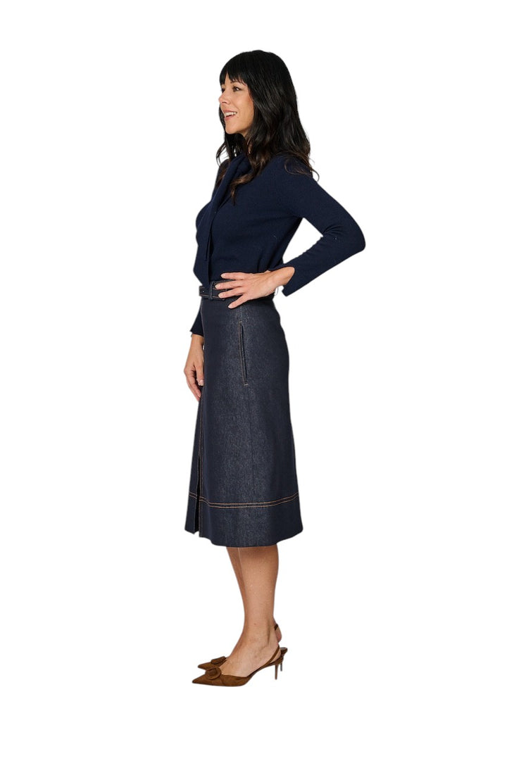 Natan Collection pull trui dames marine MIA-WOOLCASH 140.