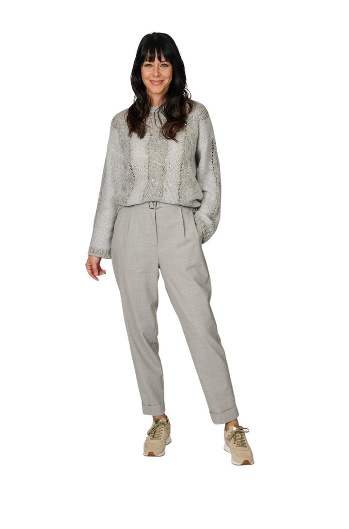 Panicale Cashmere broek dames grijs D370013PA 37D05B 0910