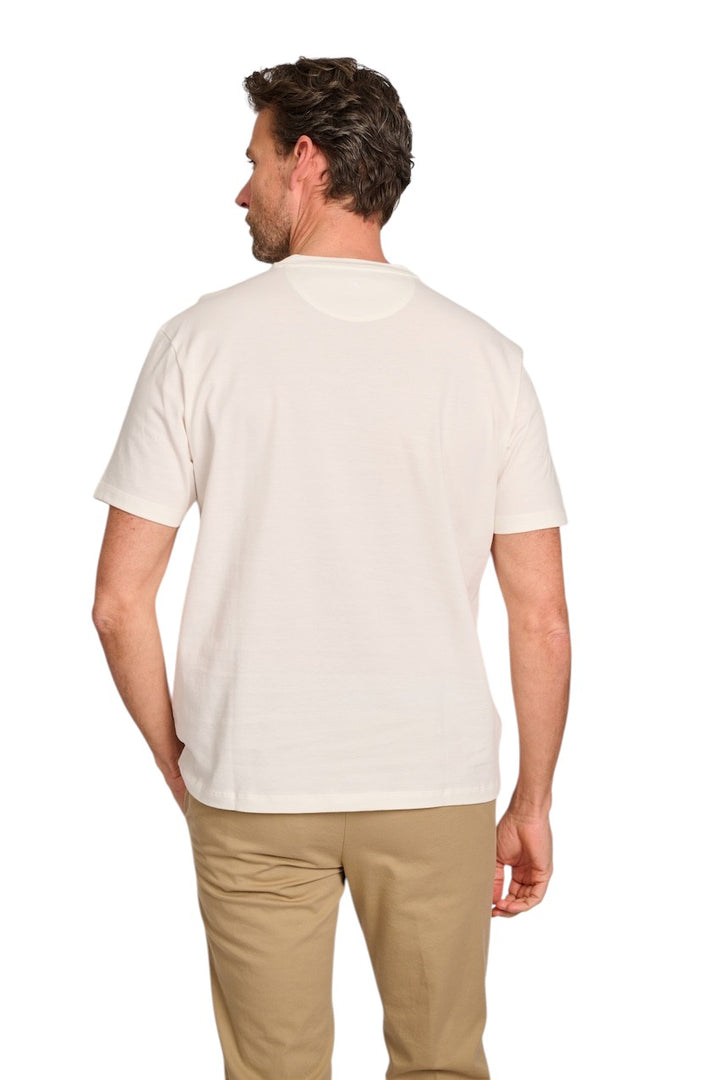 Paul & Shark t-shirt korte mouwen heren ecru 25411047 108