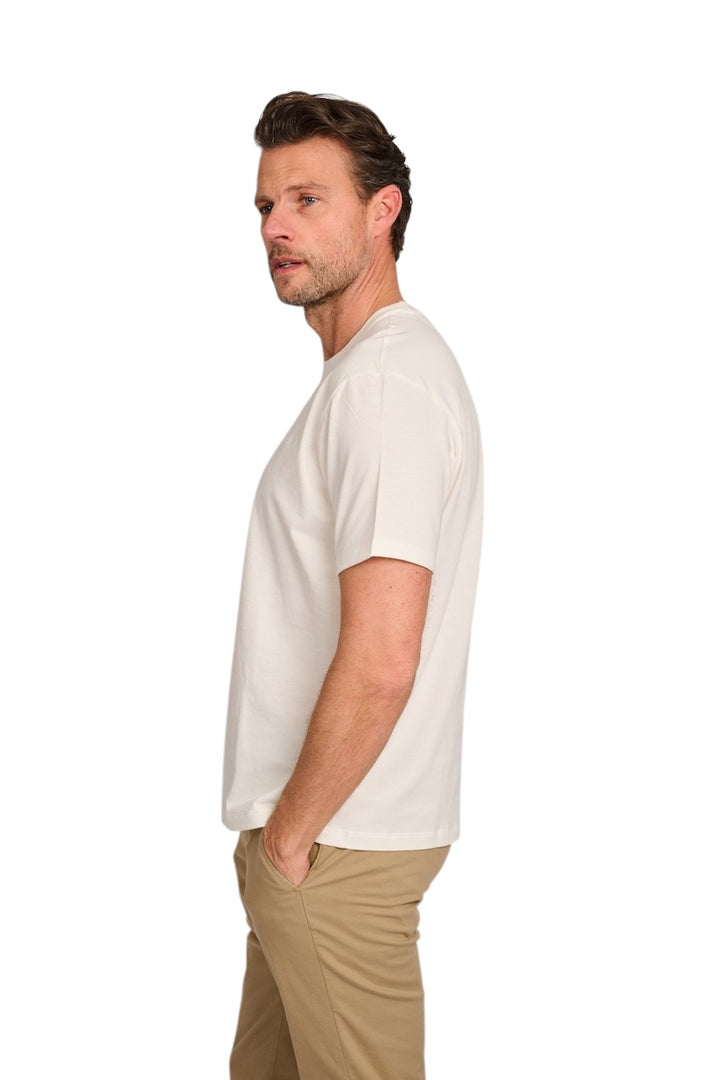 Paul & Shark t-shirt korte mouwen heren ecru 25411047 108