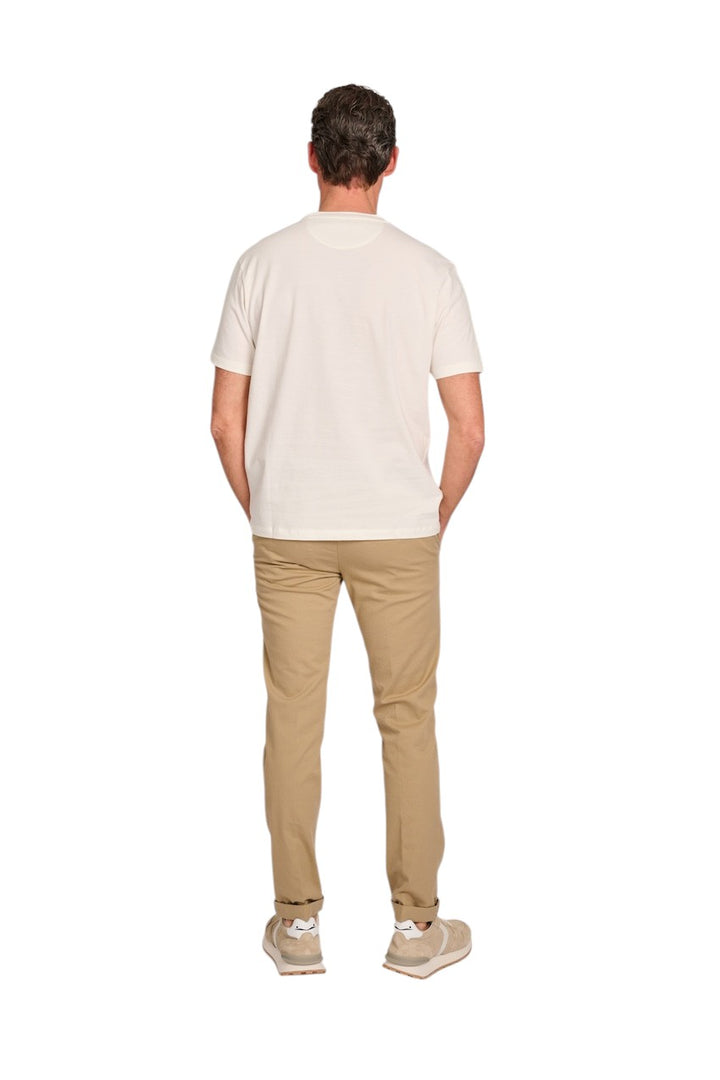 Paul & Shark t-shirt korte mouwen heren ecru 25411047 108