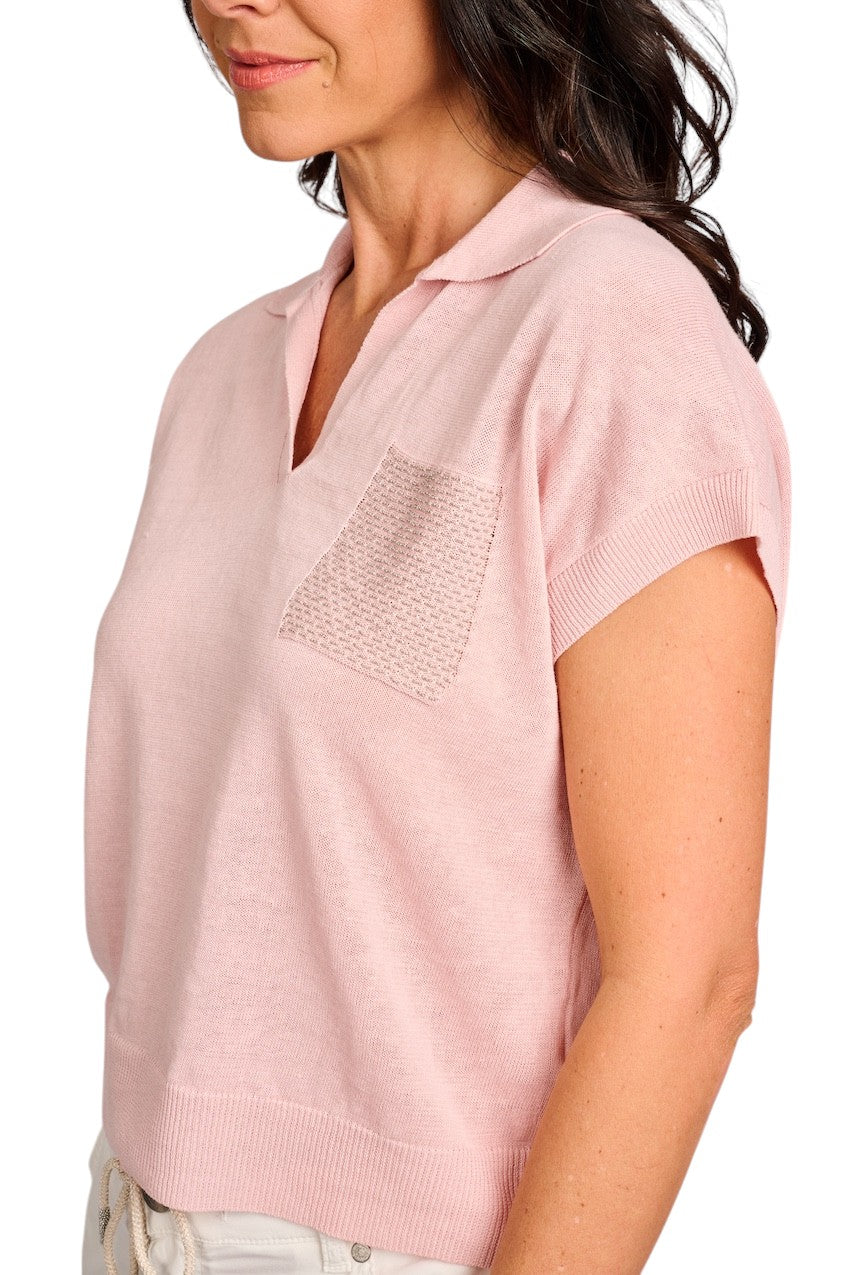 Peserico polo shirt dames roze S99758F12 A9056 A94