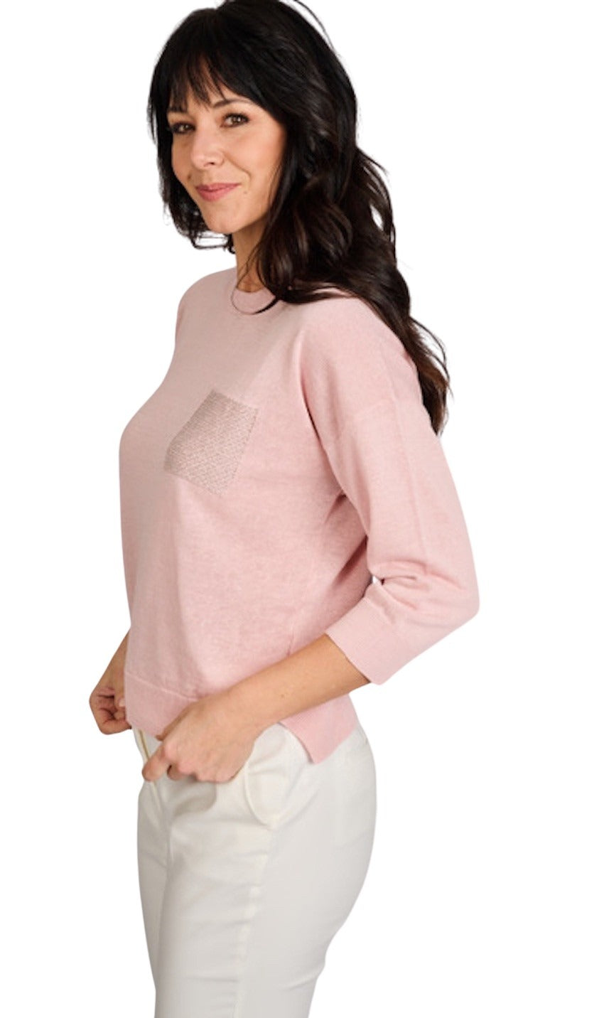 Peserico pull trui dames roze S99757F12 A9056 A94