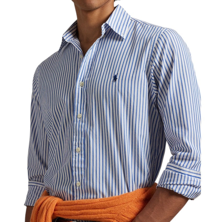 Polo Ralph Lauren Men hemd heren blauw Custom fit 710B15595008