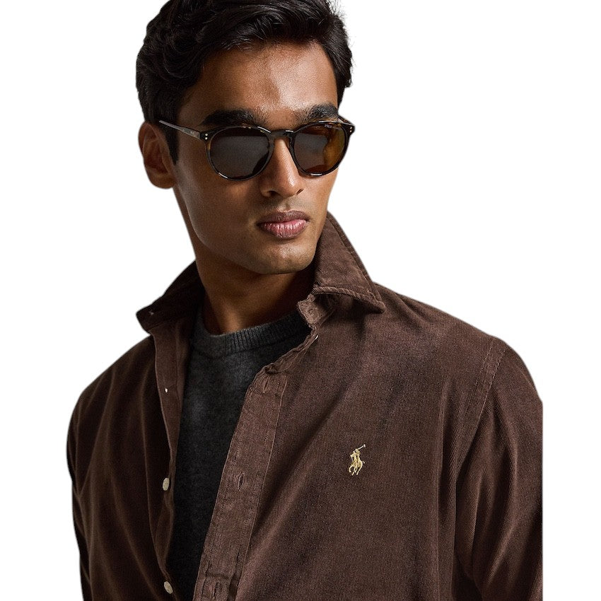 Polo Ralph Lauren Men hemd lange mouwen heren bruin 710853123503