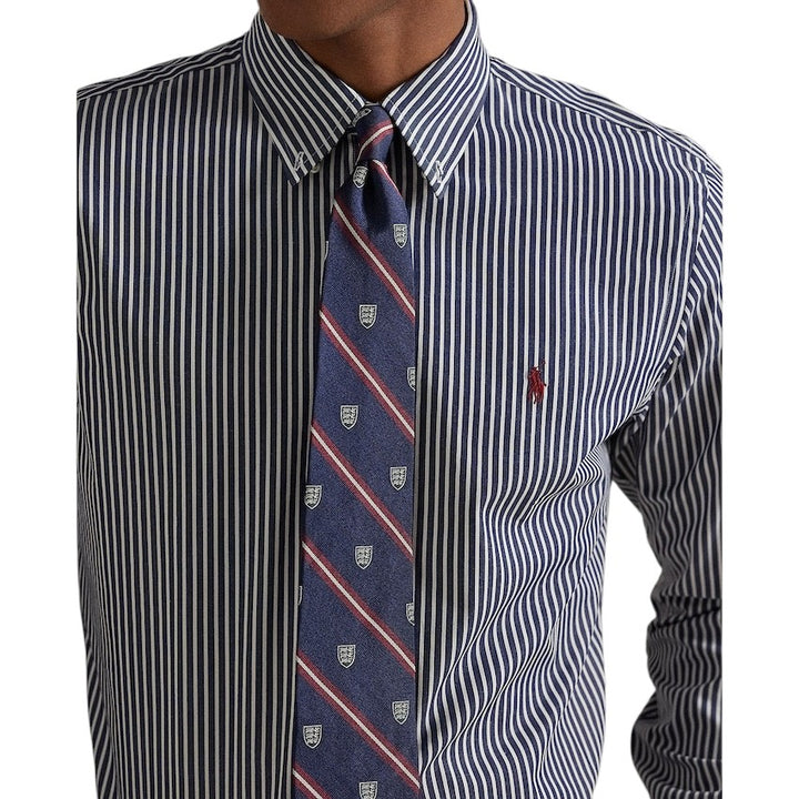 Polo Ralph Lauren Men hemd lange mouwen heren donker blauw custom fit 710929346022
