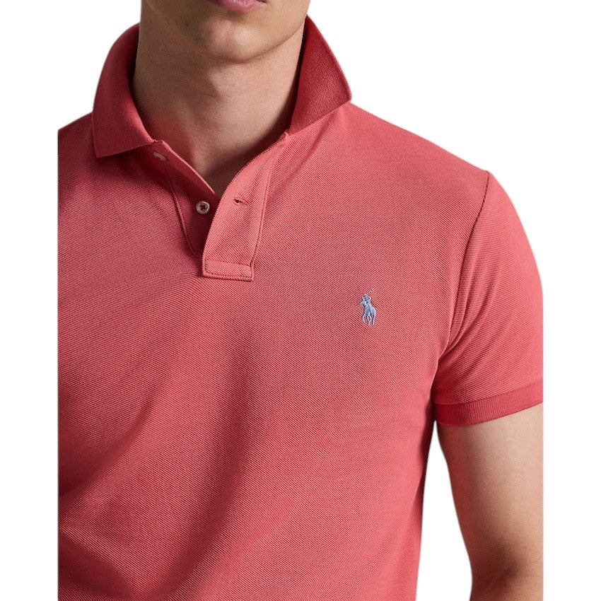 Polo Ralph Lauren Men polo shirt heren rood slim fit 710536856485