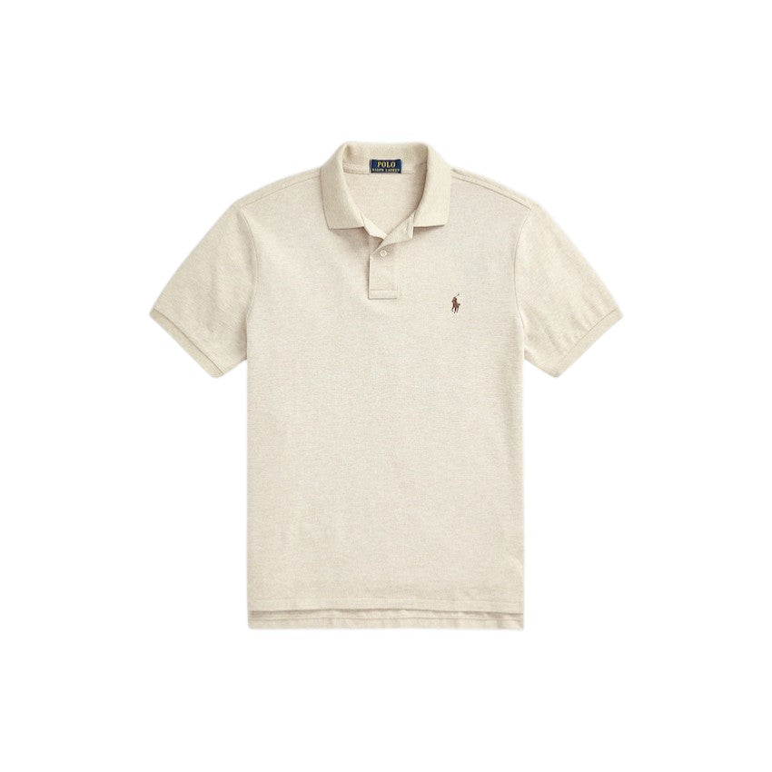 Polo Ralph Lauren Men polo shirt short sleeves men beige Custom slim fit
