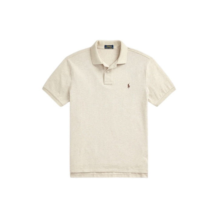 Polo Ralph Lauren Men polo shirt short sleeves men beige Custom slim fit
