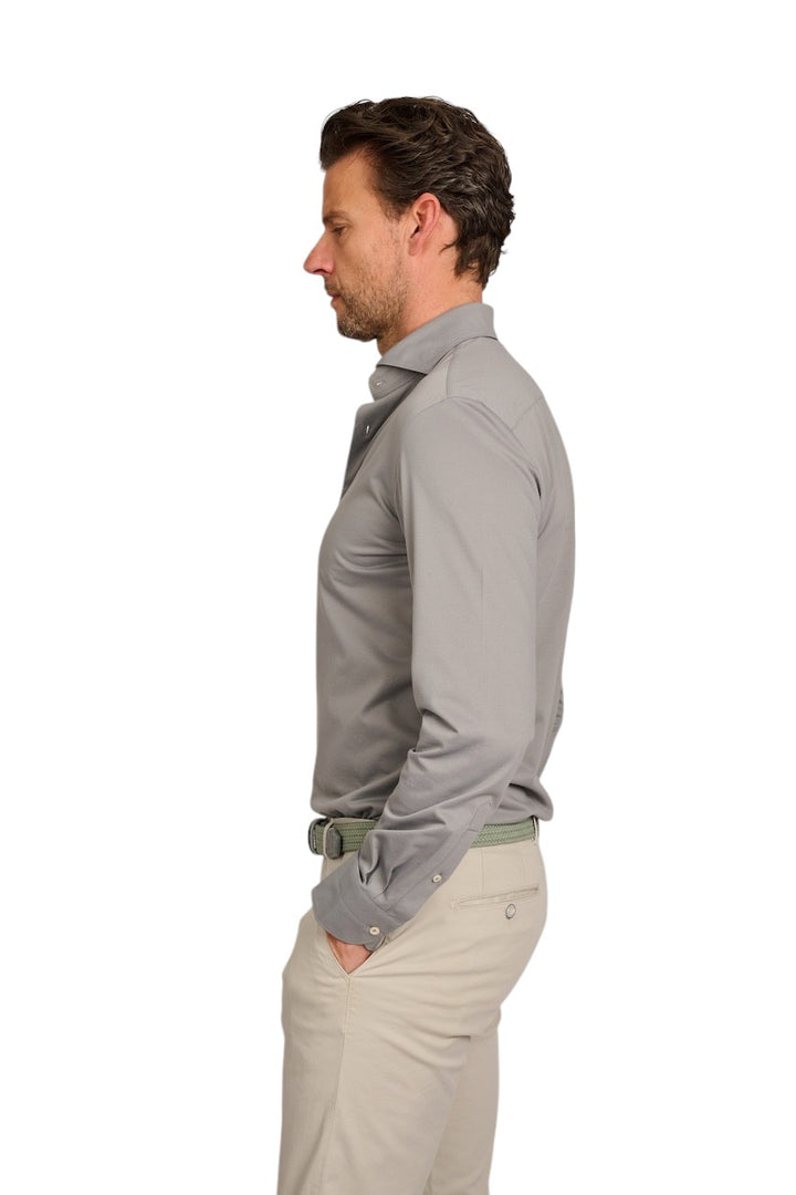 Chemise Profuomo manches longues hommes vert slim fit
