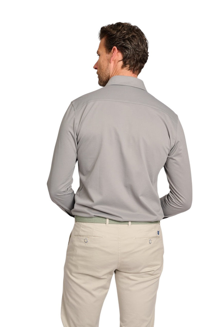 Chemise Profuomo manches longues hommes vert slim fit