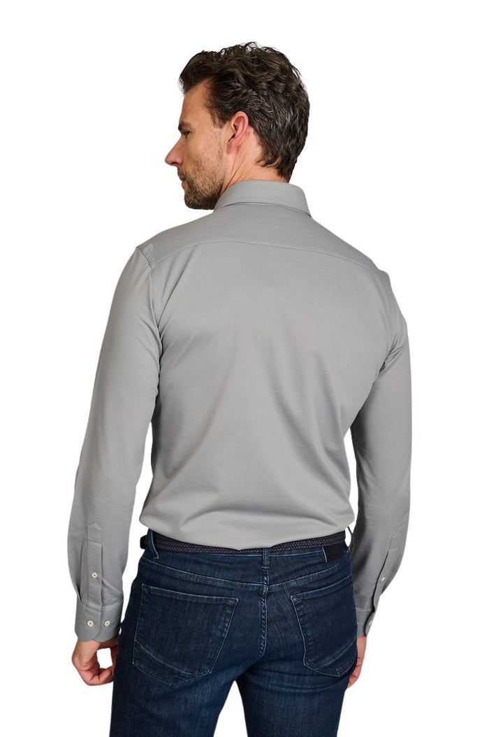 Profuomo hemd lange mouwen heren groen Slim fit PP2H00008A