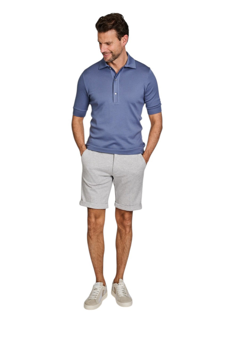 Stefan Brandt polo shirt korte mouwen heren indigo LIM 3B 07 700 FR30