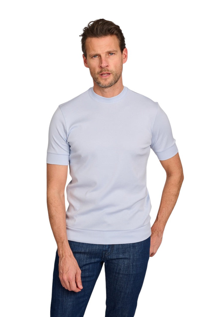 Stefan Brandt t-shirt korte mouwen heren licht blauw ELI B FR 30