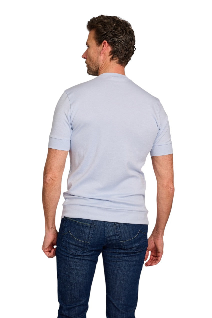 Stefan Brandt t-shirt korte mouwen heren licht blauw ELI B FR 30