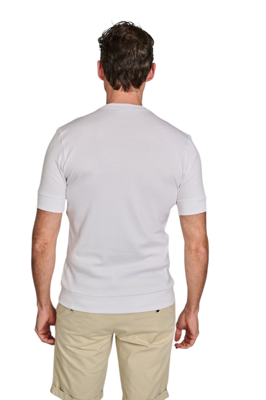 Stefan Brandt t-shirt korte mouwen heren wit Elbi B ELI B 00.001 FR30