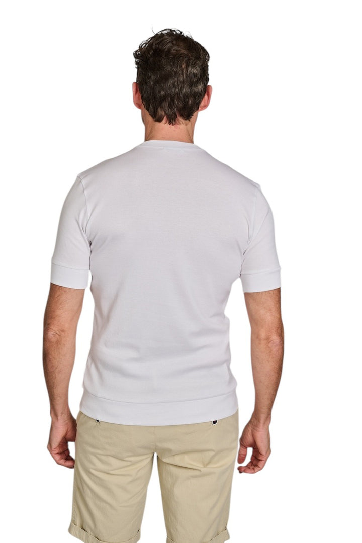 Stefan Brandt t-shirt korte mouwen heren wit Elbi B ELI B 00.001 FR30