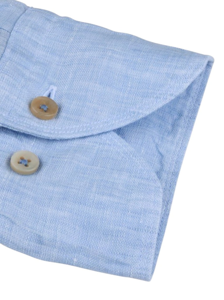 Stenstroms Men hemd lange mouwen heren licht blauw linnen slimline 7747219170 100