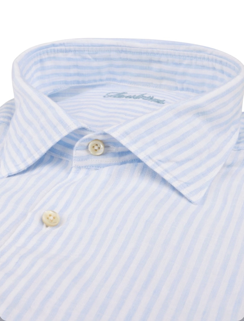 Stenstroms Men hemd lange mouwen heren licht blauw slimline 7747218787 102