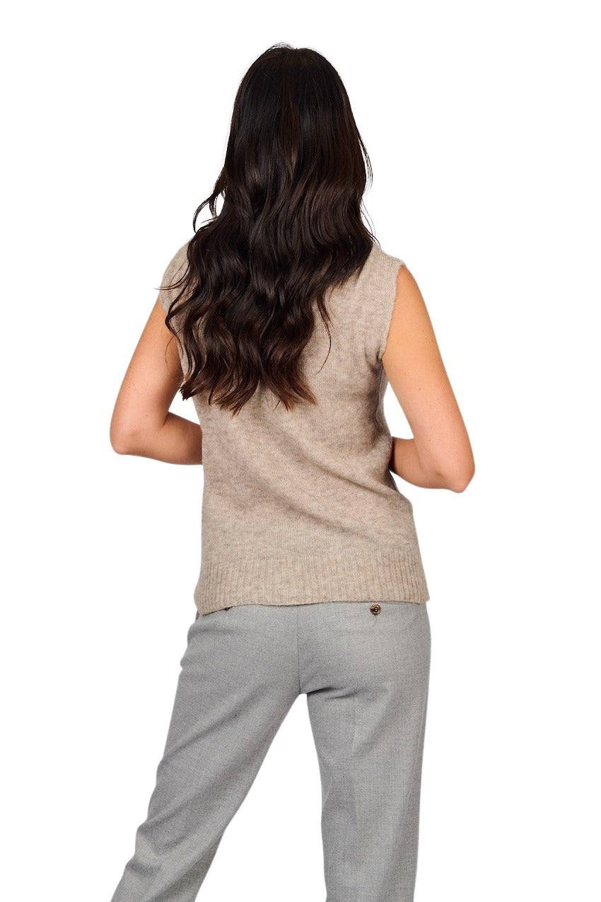 Tonet pull trui dames taupe